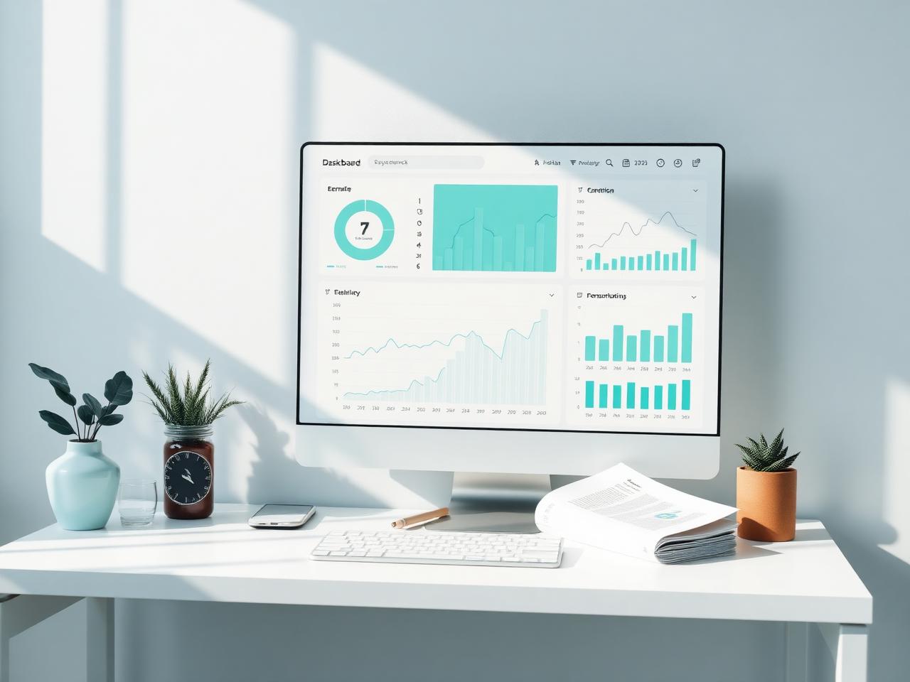 Modern financieel dashboard